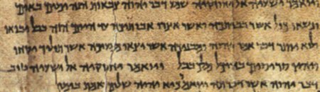 cliché d'une partie du rouleau d'Isaie