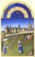 Accès au calendrier des Très Riches Heures du Duc de Berry