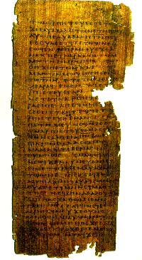 Papyrus copte (évangile selon St jean)
