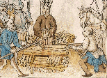 peinture du XVème siècle représentant Jean Hus sur le bûcher