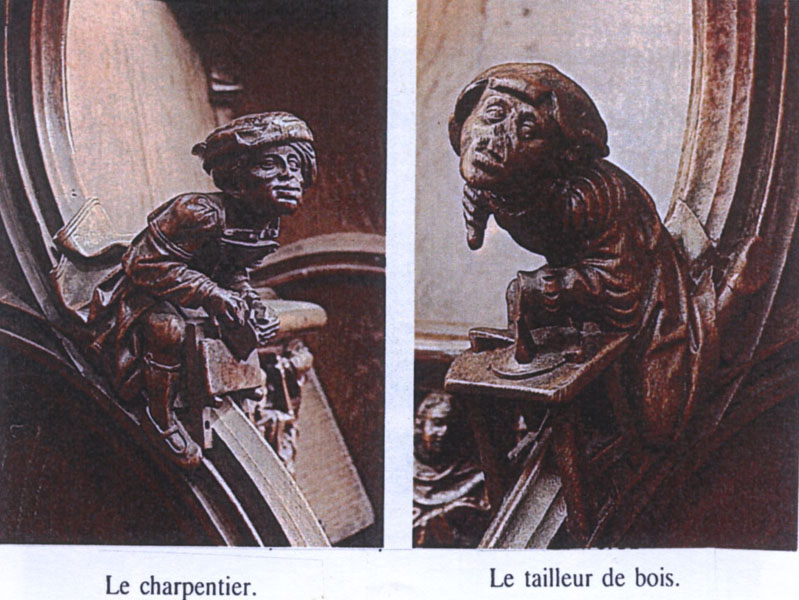 Deux sujets représentés sur les stalles