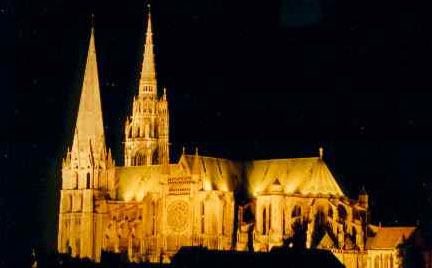 Vue de la cathédrale de Chartres