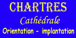 Chartres - Cathédrale - Orientation/Implantation