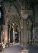 Basilique St Denis, le déambulatoire  -  cliquez pour agrandir