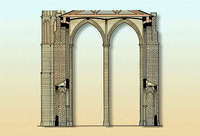 Coupe transversale de l’église des Jacobins de Toulouse - cliquez pour agrandir