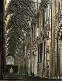 nef de la cathédrale de Winchester  -  cliquez pour agrandir