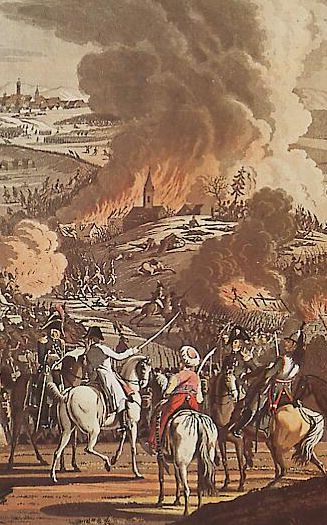 Austerlitz, estampe de J. Rugendas, musée de l'Armée, Paris