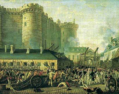 Prise de la Bastille (gravure de l'époque révolutionnaire)