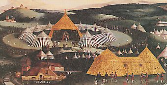 Le camp du drap d'or (détail), par Friedrich Bouterwek, d'après Hans Holbein