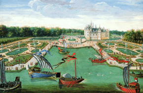 Une fête à Chantilly sous le règne du Roi Soleil, Musée Condé © Giraudon