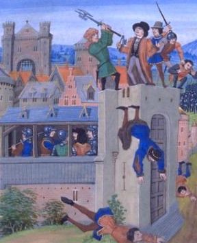 Assassinat d'Etienne Marcel (enluminure de la BNF)