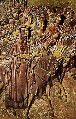  < Entrée des Rois Catholiques à Grenade (fresque de l'Alhambra du XVIe siècle) >