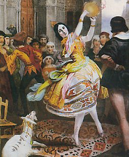 Emeralda (lithographie de Nicolas Maurin)