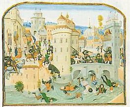 Jacquerie de Meaux (1357) , miniature de la BNF