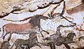  < peintures rupestres vieilles de 18.000 ans dans la grotte de Lascaux >