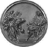  < médaillon du Musée du Louvre >