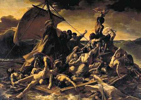 Le radeau de la Meduse, par Theodore Gericault (musée du Louvre)
