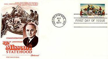 Enveloppe commémorative de la création du Missouri