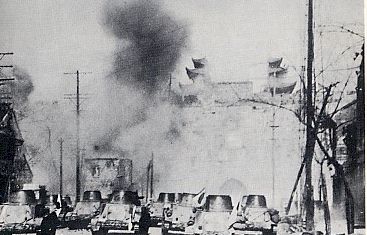 Les tanks japonais à Nankin en janvier 1938 