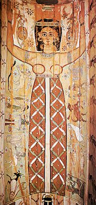 Nout, la déesse du ciel (sarcophage de bois du IIe siècle avant JC, British Museum)