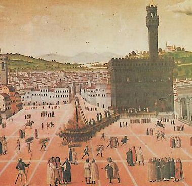  < Supplice de Savonarole (anonyme, XVIe siècle) >