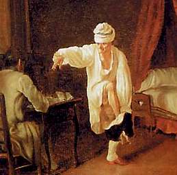  Le lever de Voltaire, par Jean Huber (L'Ermitage)