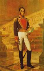  Portrait  en majesté de Simon Bolivar