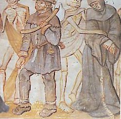  Danse macabre (église Saint-Germain de La Ferté-Loupière (Yonne), début du XVIe siècle