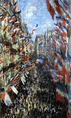  < "Rue Montorgueil, fête nationale du 30 juin" (Claude Monet, 1878, musée du Louvre) >