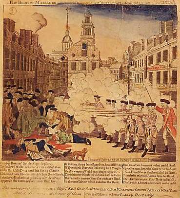 "The bloody massacre", 5 mars 1770
