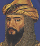 Saladin, sultan d'Egypte et de Syrie (1137-1193),  d'après une miniature arabe