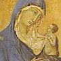 Vierge à l'enfant, par Duccio di Buoninsegna (Italie 1255-1318), National Gallery (Londres)