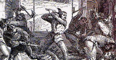 En 1356, du Gusclin s'empare de Fougeray en utilisant une ruse qu'il réemploiera avec succès (Collection Viollet)