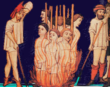 Le Bûcher des Templiers, Londres, British Museum.