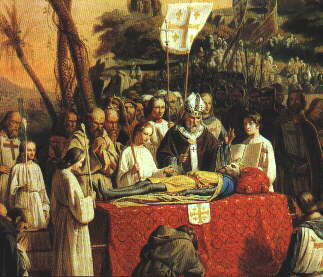 Funéraille de Godefroi de Bouillion