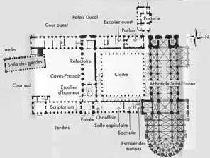 plan de l'abbaye