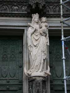 façade occidental, portail central