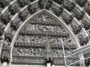 façade occidental, portail central