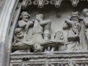 façade occidentale, portail sud