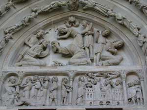 tympan du transept nord