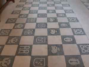 dallage de la salle capitulaire