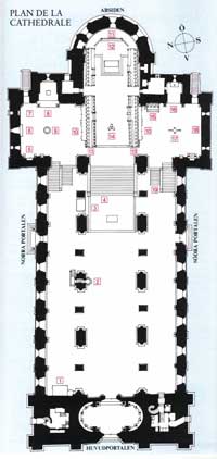 plan de la cathédrale