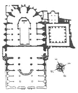 plan de l'église