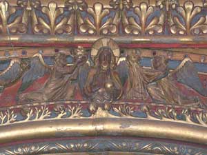 détail du décor de la niche de Saint Louis