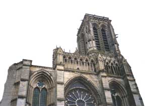 haut de la façade occidentale