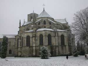chevet, en hiver