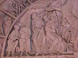 partie gauche du tympan